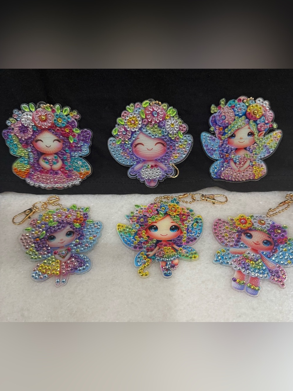 Sparkling Rainbow Fairy Keychain for Adukts/Kids - Multicolor